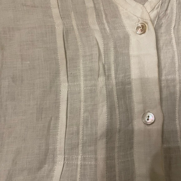Eileen Fisher Organic Irish Linen Long Shirt Size S - Picture 4 of 7